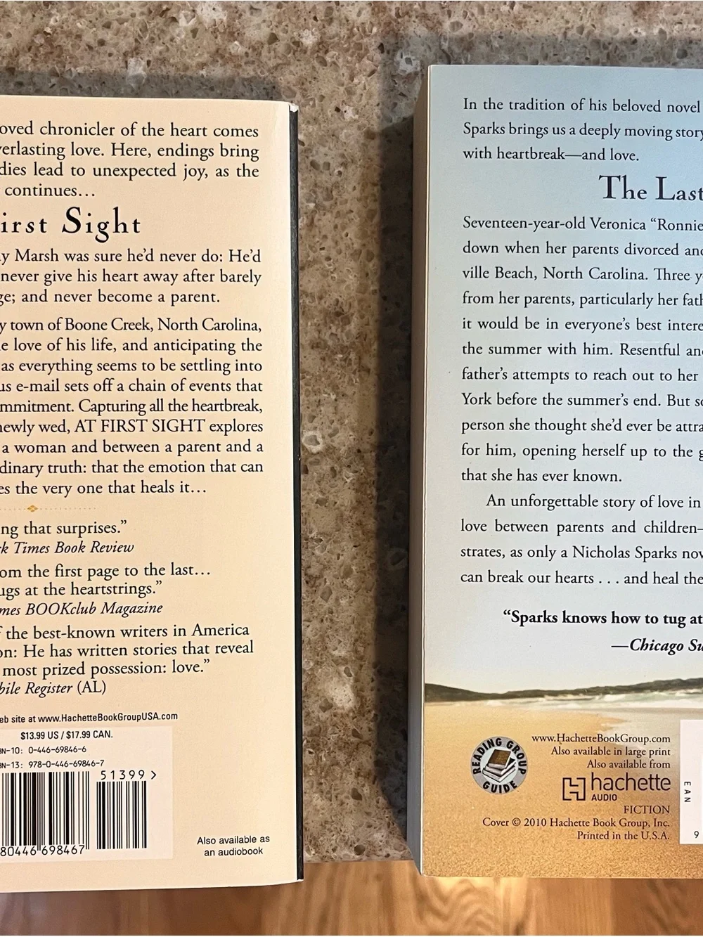 “At First Sight” and “The Last Song” Book Set by Nicholas Sparks